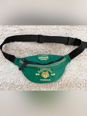 MAC Cosmetics Stranger Things Green Hawkins Tigers Belt Bag